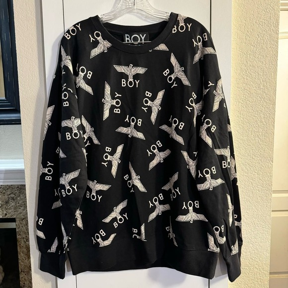 Boy London BOY REPEAT SWEATSHIRT Size Large Unisex - Picture 7 of 13
